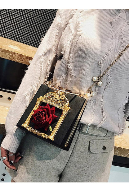 Lolita Shoulder Bag - Rose Pearl Chain, 4 Colors, Gothic Style - additional product view 9