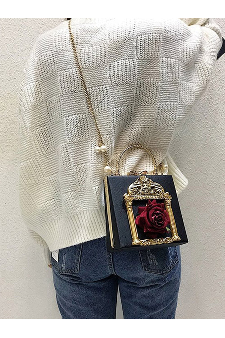 Lolita Shoulder Bag - Rose Pearl Chain, 4 Colors, Gothic Style - additional product view 10