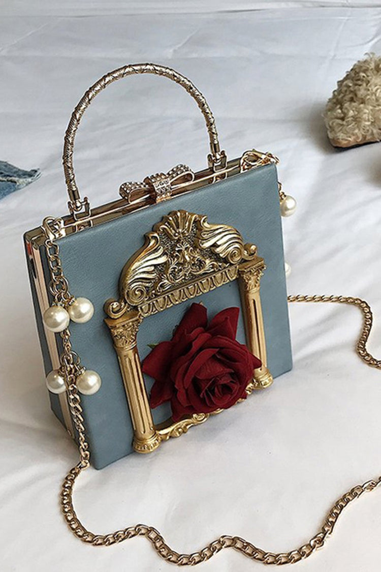 Lolita Shoulder Bag - Rose Pearl Chain, 4 Colors, Gothic Style - main product image