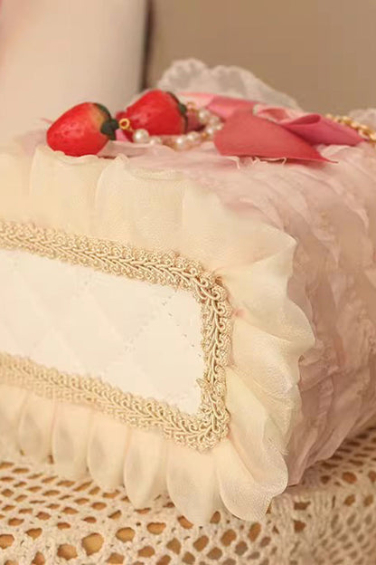 Lolita Shoulder Bag - Strawberry Cake Rose, Pink, Bow Detail, Lace Trim, Sweet Style - additional product view 4