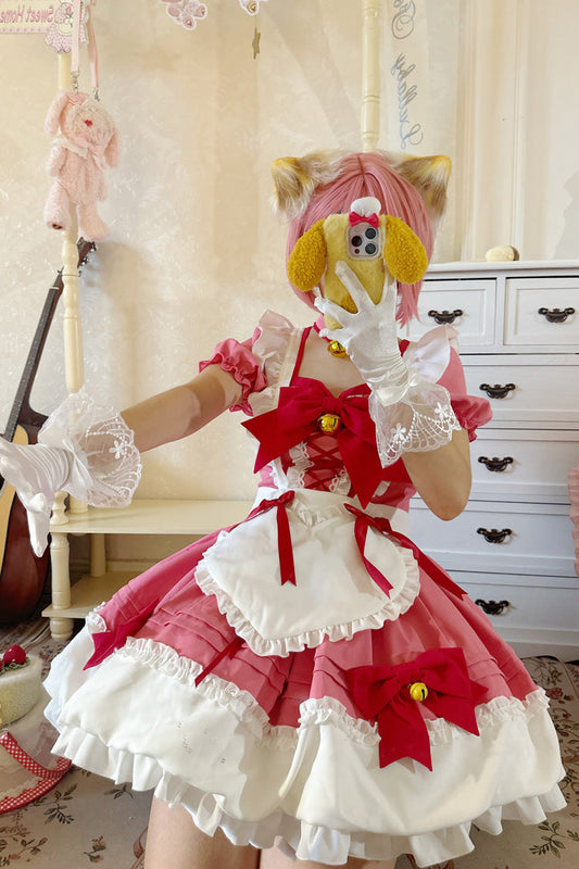 Lolita Skirt - Bell Meow, 5 Colors, Sweet Style, Bow Detail, Ruffled - additional product view 2