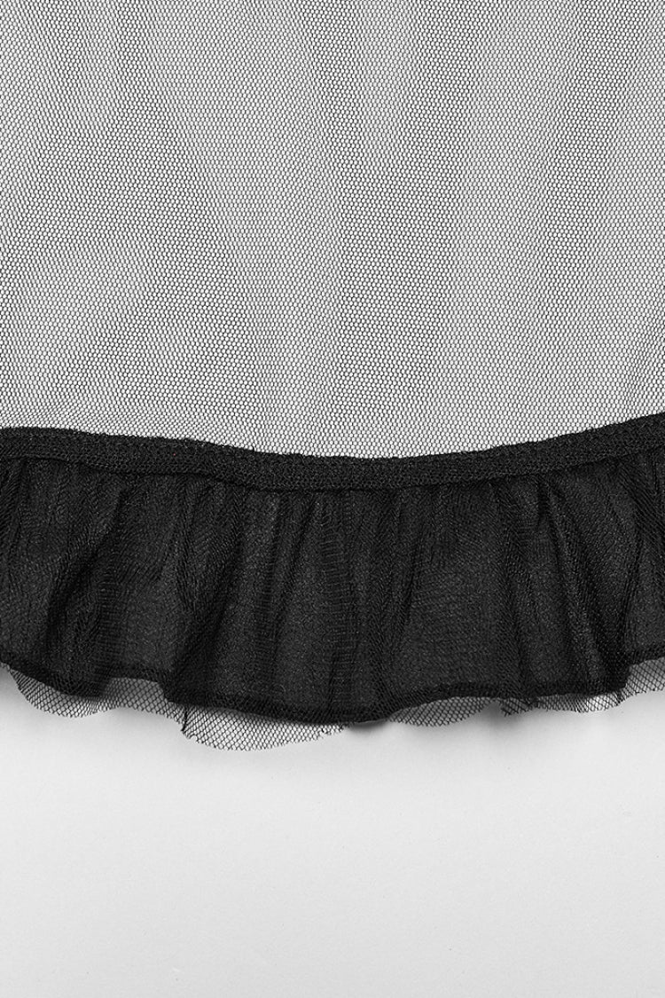 Lolita Skirt - Black/red, 2 Colors, Plaid, Women's Style, Gothic Style - additional product view 8
