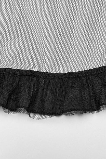 Lolita Skirt - Black/red, 2 Colors, Plaid, Women's Style, Gothic Style - additional product view 8