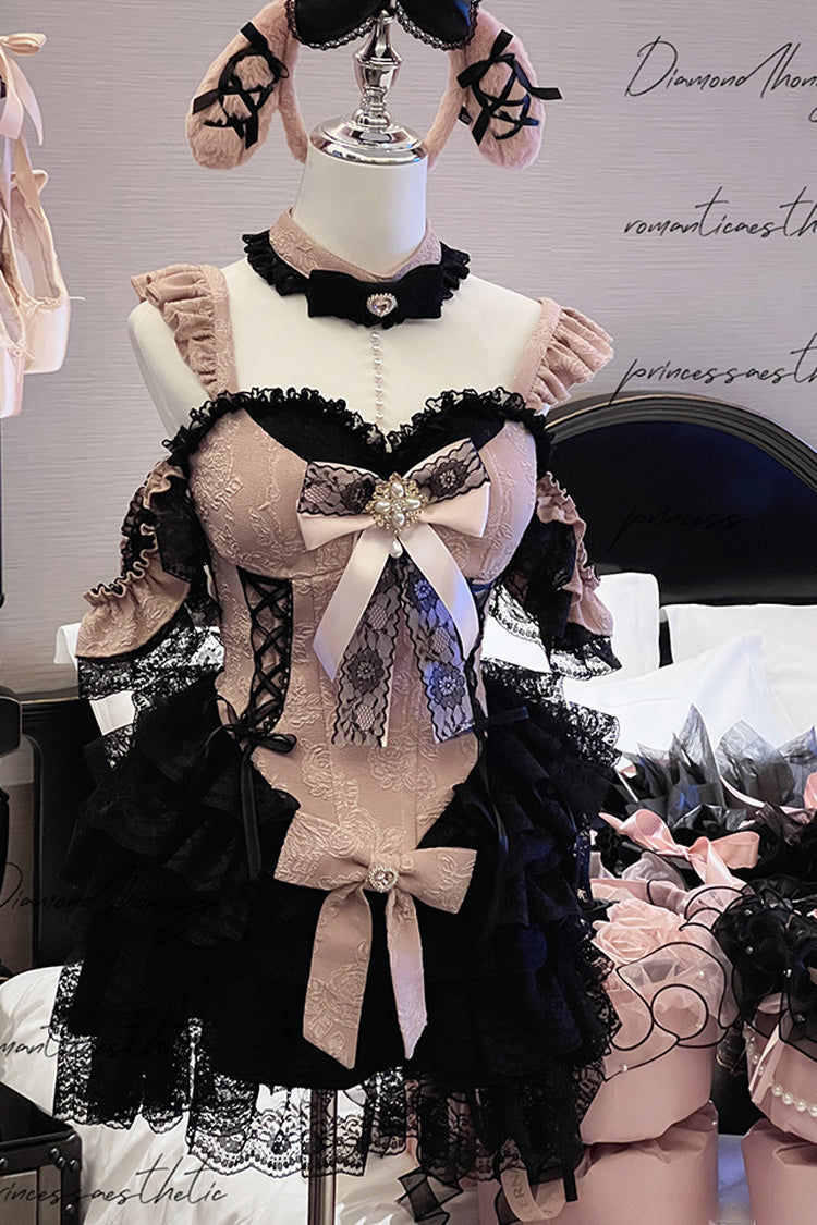 Lolita Skirt - Blackberry Lover, 2 Colors, Sweet Style, Lace Trim, Layered - additional product view 3