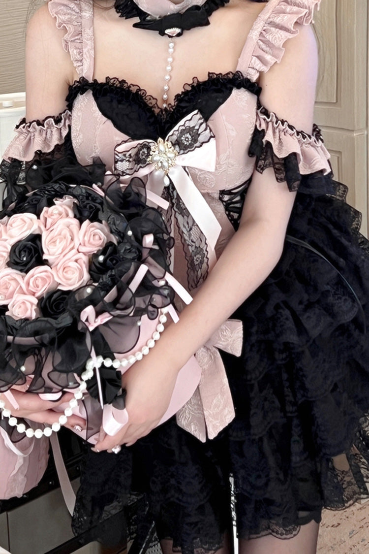Lolita Skirt - Blackberry Lover, 2 Colors, Sweet Style, Lace Trim, Layered - additional product view 6