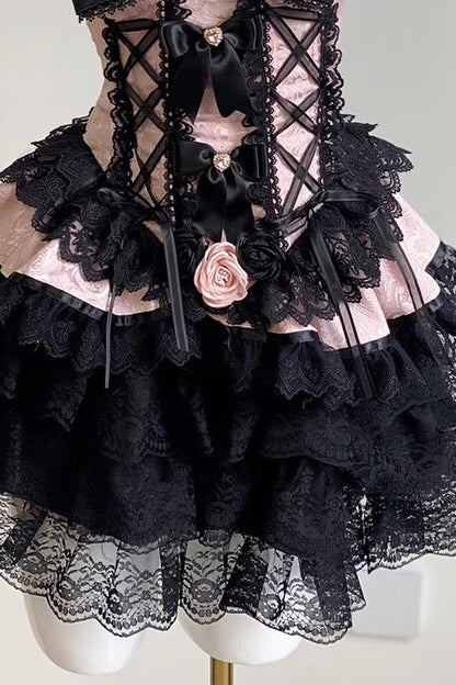 Lolita Skirt - Blackberry Lover, 2 Colors, Sweet Style, Lace Trim, Layered - additional product view 11