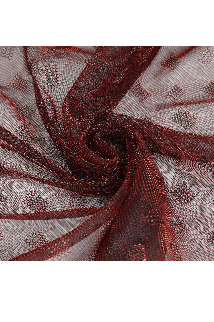Lolita Skirt - Bright Mesh Metal Buckle, Red, Buckle Detail, Women's Style, Punk Style - additional product view 10