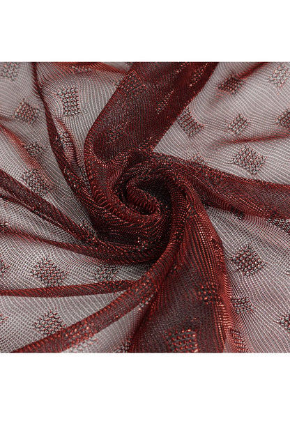 Lolita Skirt - Bright Mesh Metal Buckle, Red, Buckle Detail, Women's Style, Punk Style - additional product view 10