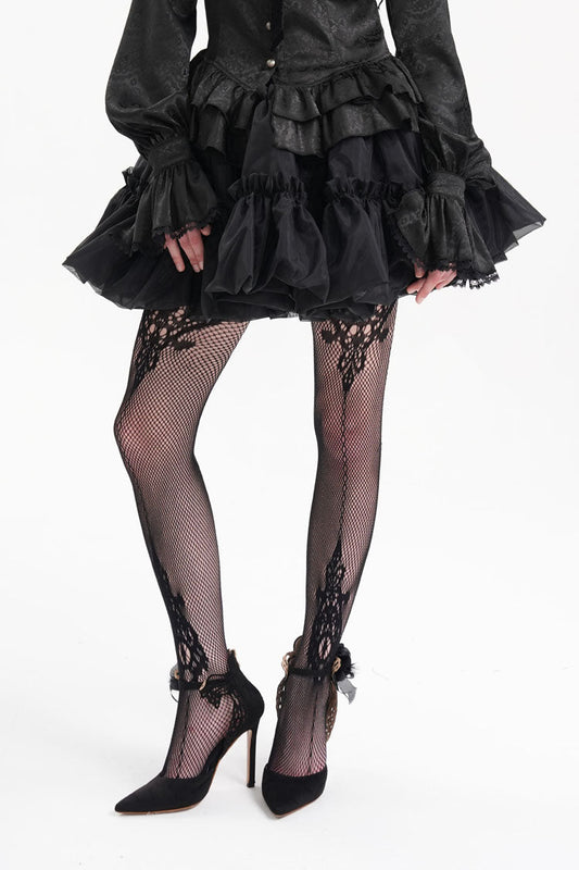 Lolita Skirt - Bubble, Black, Women's Style, Gothic Style, Ruffled - additional product view 2
