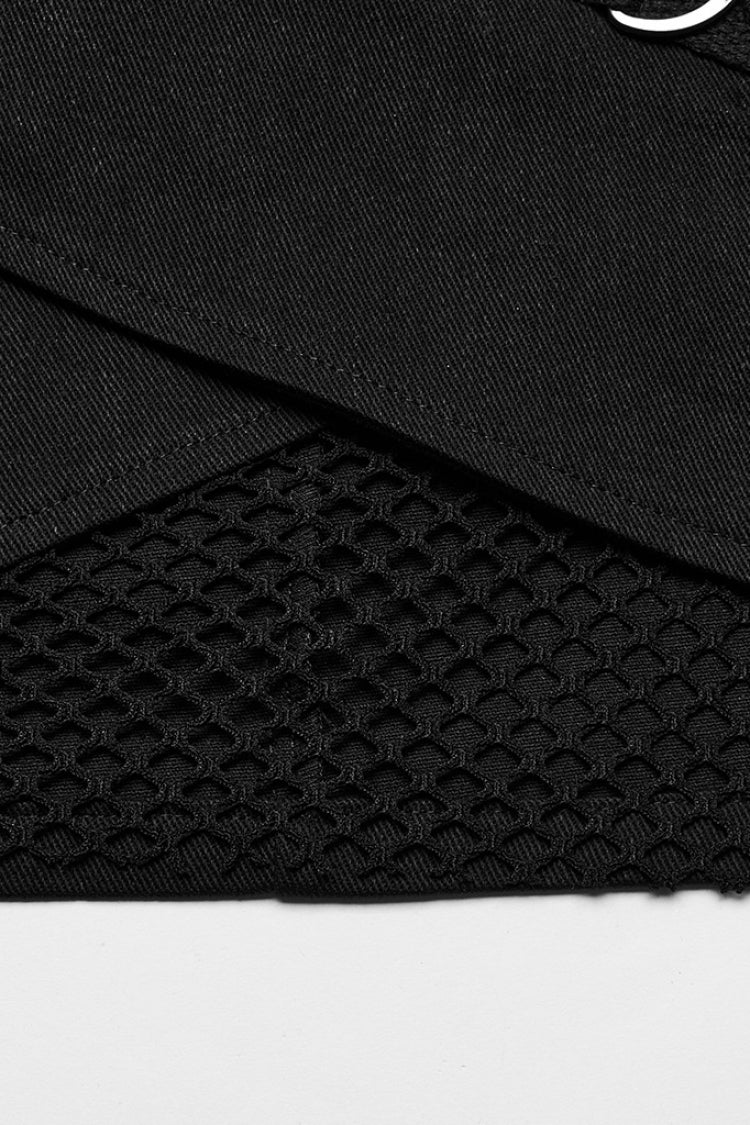 Lolita Skirt - D Shaped Buckle Mesh, 2 Colors, Buckle Detail, Women's Style, Layered - additional product view 6