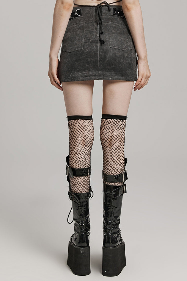 Lolita Skirt - D Shaped Buckle Mesh, 2 Colors, Buckle Detail, Women's Style, Layered - additional product view 11