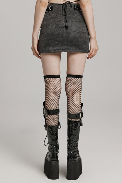 Lolita Skirt - D Shaped Buckle Mesh, 2 Colors, Buckle Detail, Women's Style, Layered - additional product view 11