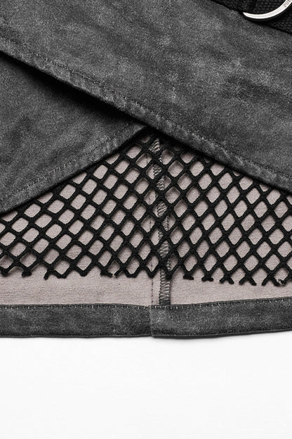 Lolita Skirt - D Shaped Buckle Mesh, 2 Colors, Buckle Detail, Women's Style, Layered - additional product view 16