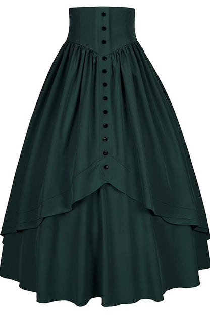 Lolita Skirt - Elegant Ruffle Victorian Colors, 8 Colors, Gothic Style, Victorian Style - additional product view 6