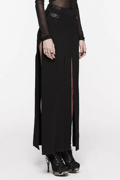 Lolita Skirt - Flowing Tassel, Black, Women's Style, Punk Style - additional product view 2
