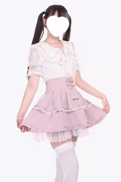 Lolita Skirt - Fruit Candy, 5 Colors, Lace Trim, Ruffled, Sweet Style - additional product view 9