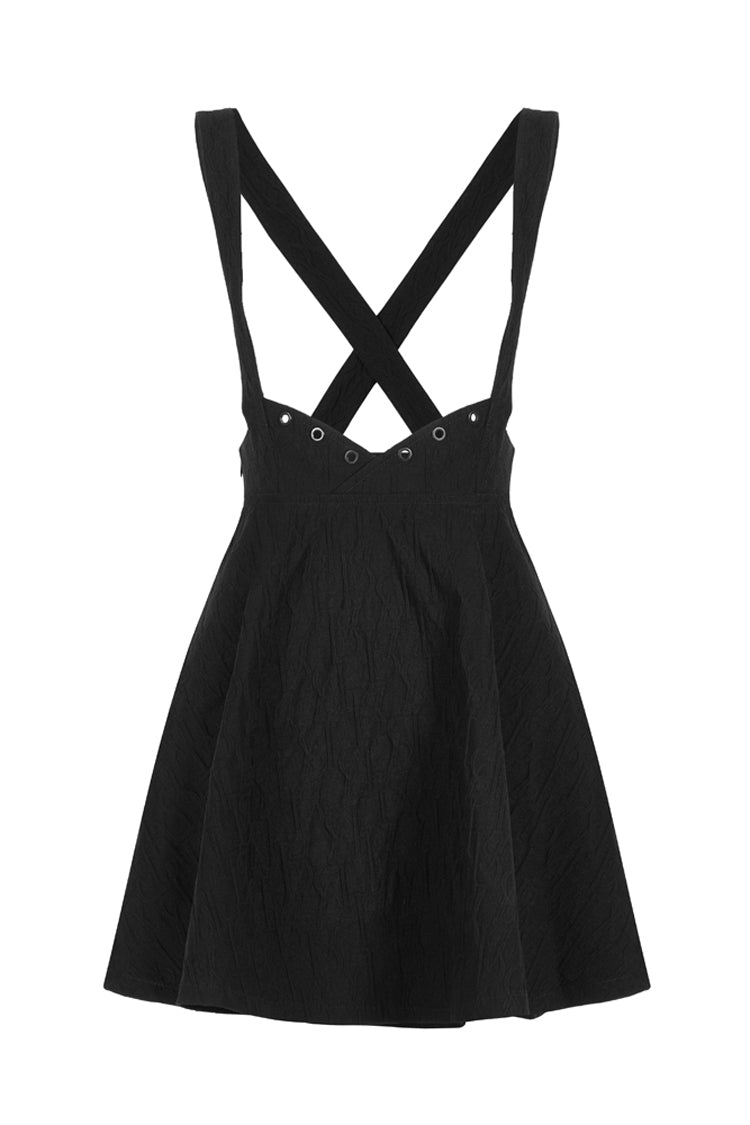 Lolita Skirt - Future Series Metal Buttonhole, Black, Buckle Detail, Women's Style - additional product view 5