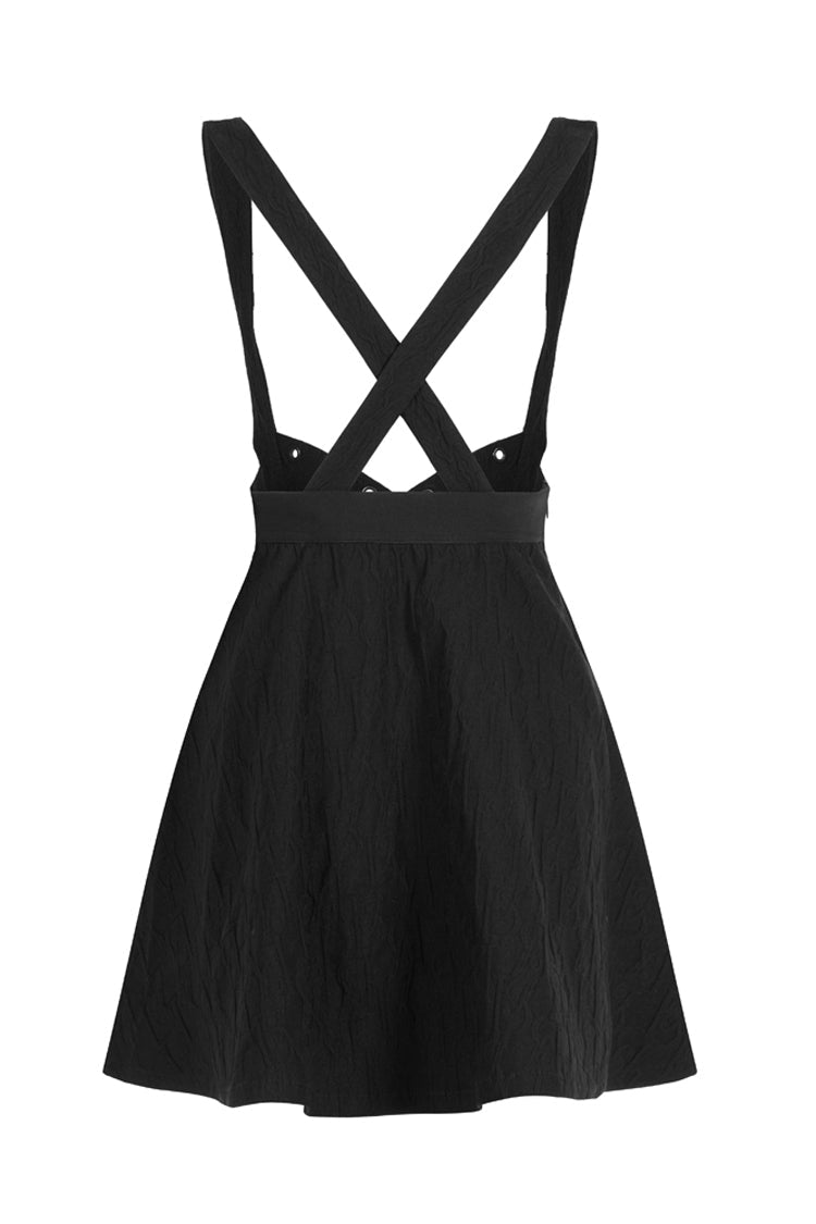 Lolita Skirt - Future Series Metal Buttonhole, Black, Buckle Detail, Women's Style - additional product view 7