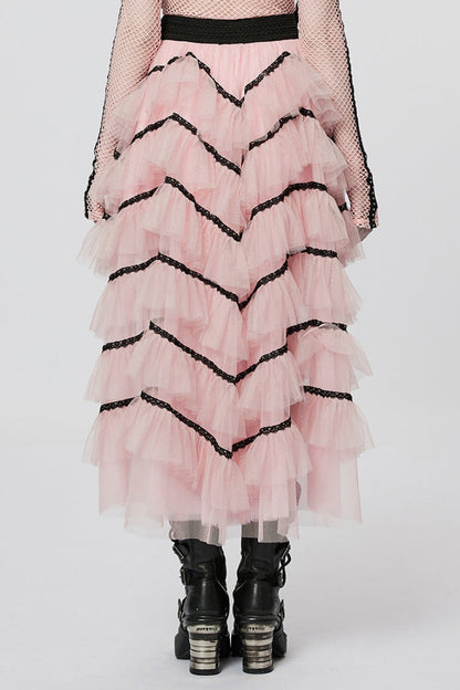 Lolita Skirt - Heart, 2 Colors, Zipper Detail, Women's Style, Embroidered - additional product view 3