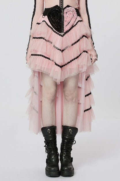 Lolita Skirt - Heart, 2 Colors, Zipper Detail, Women's Style, Embroidered - main product image