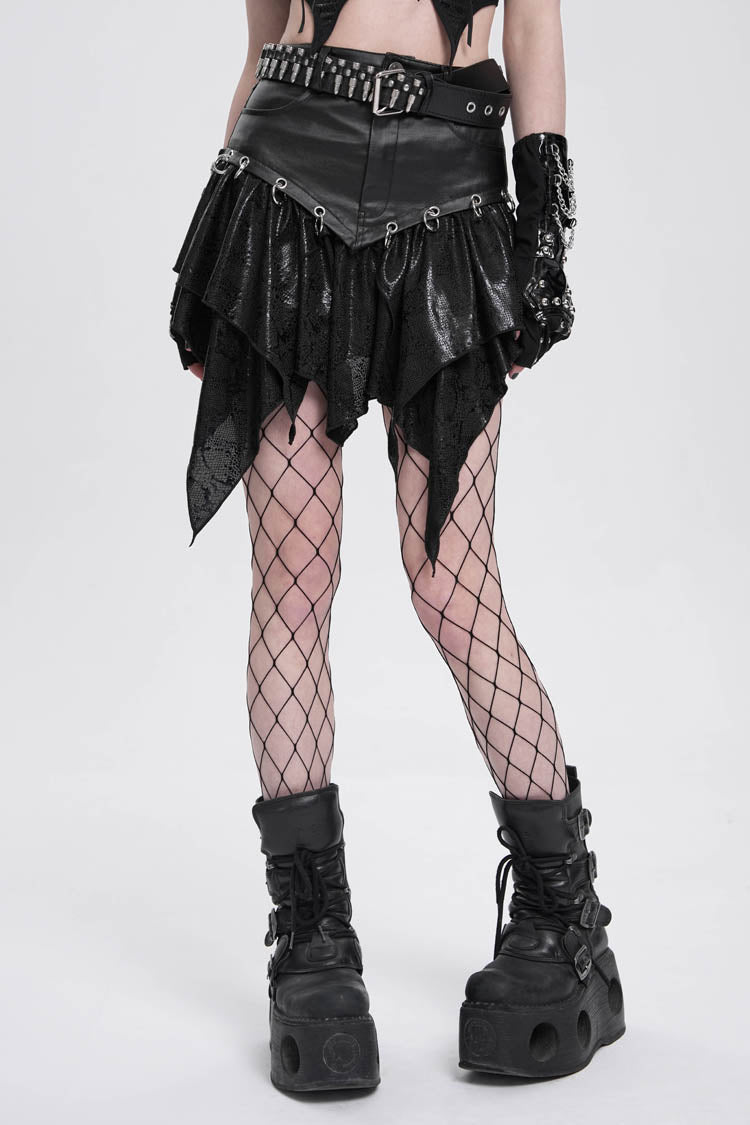 Lolita Skirt - High Waisted, Black, High Waist, Women's Style, Punk Style - additional product view 2