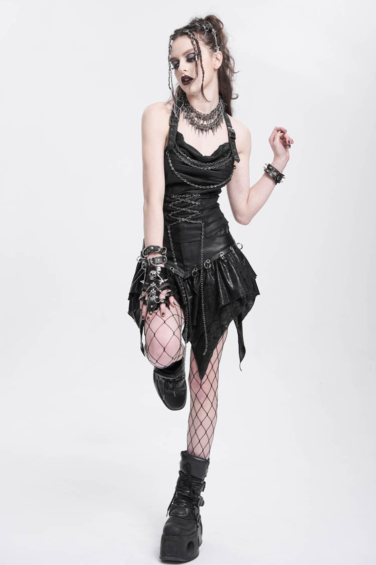 Lolita Skirt - High Waisted, Black, High Waist, Women's Style, Punk Style - additional product view 5