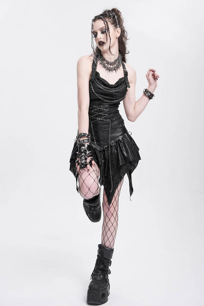 Lolita Skirt - High Waisted, Black, High Waist, Women's Style, Punk Style - additional product view 5