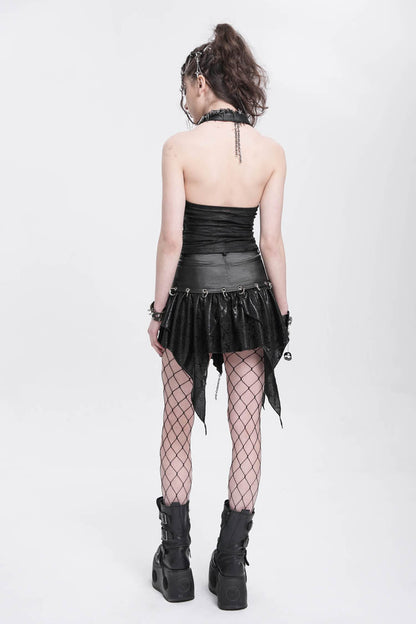 Lolita Skirt - High Waisted, Black, High Waist, Women's Style, Punk Style - additional product view 7