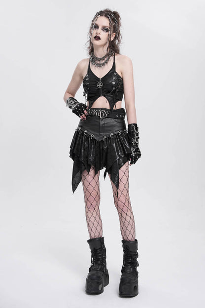 Lolita Skirt - High Waisted, Black, High Waist, Women's Style, Punk Style - additional product view 9