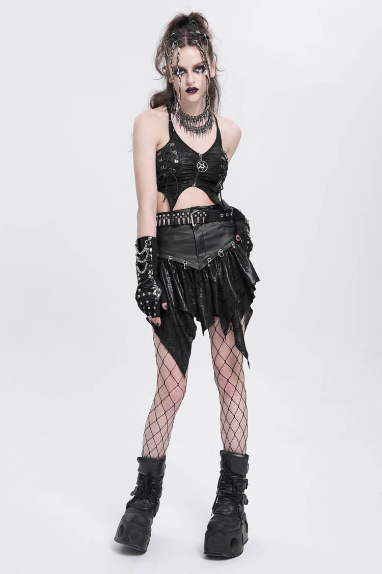 Lolita Skirt - High Waisted, Black, High Waist, Women's Style, Punk Style - additional product view 11