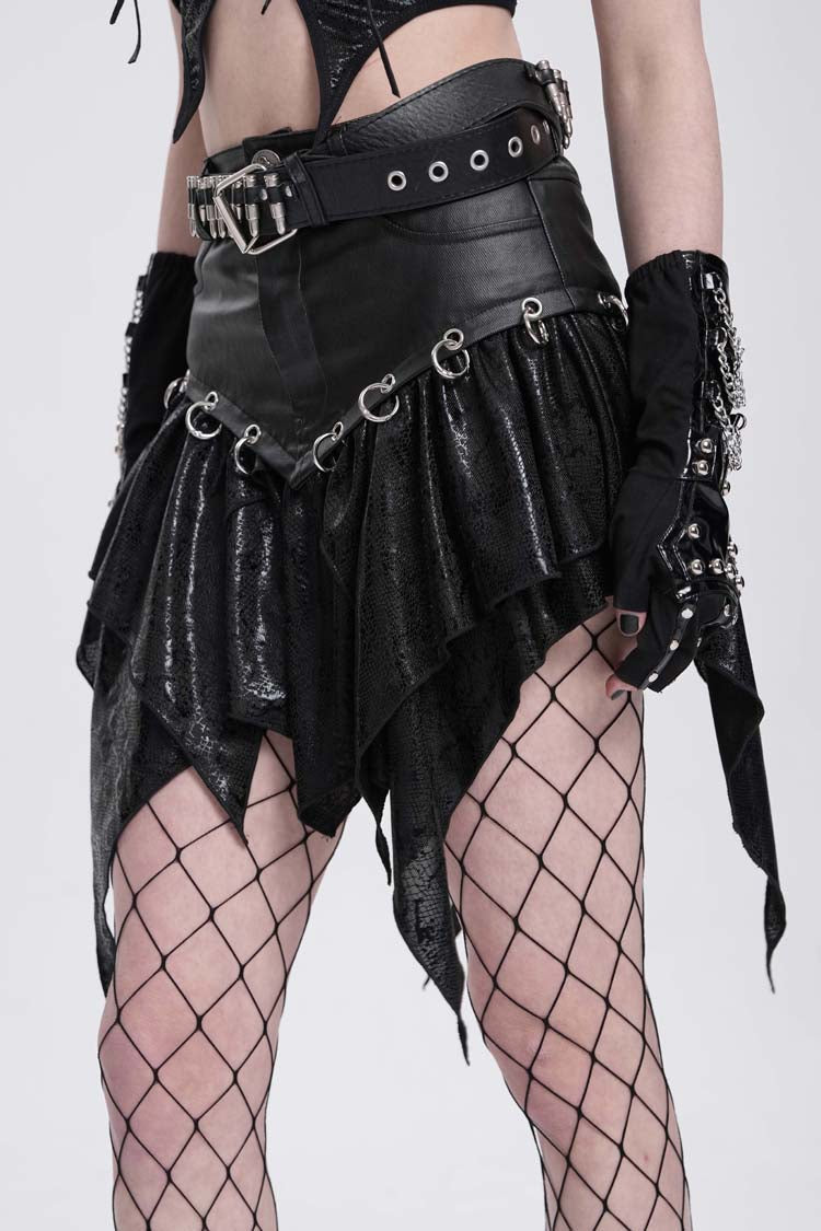 Lolita Skirt - High Waisted, Black, High Waist, Women's Style, Punk Style - additional product view 12