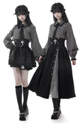 Black Short Skirt Set