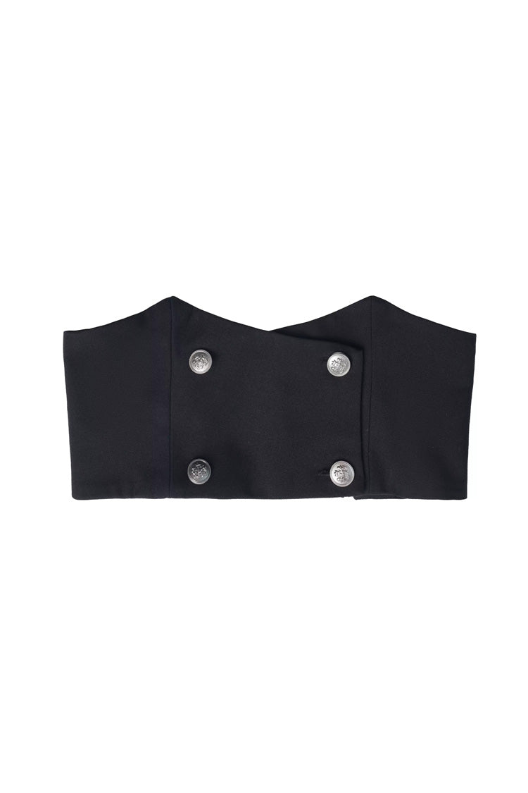 Lolita Skirt - Hymn Of The Cross, Black, Long Length, Short Length, Cross Detail - S Waist Belt / M Waist Belt / L Waist Belt option