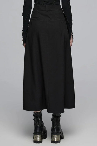 Lolita Skirt - Irregular Ruched, Black, Women's Style, Gothic Style - additional product view 3
