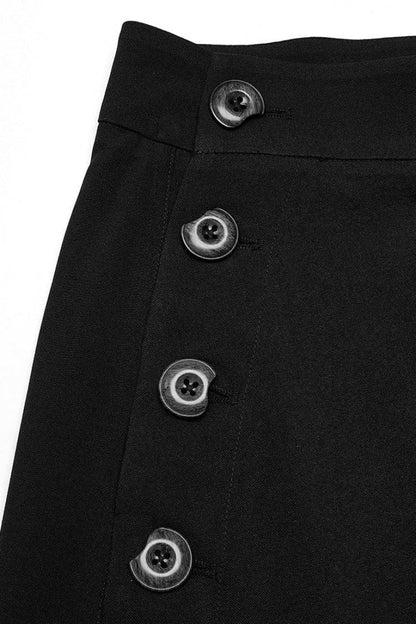 Lolita Skirt - Irregular Ruched, Black, Women's Style, Gothic Style - additional product view 7