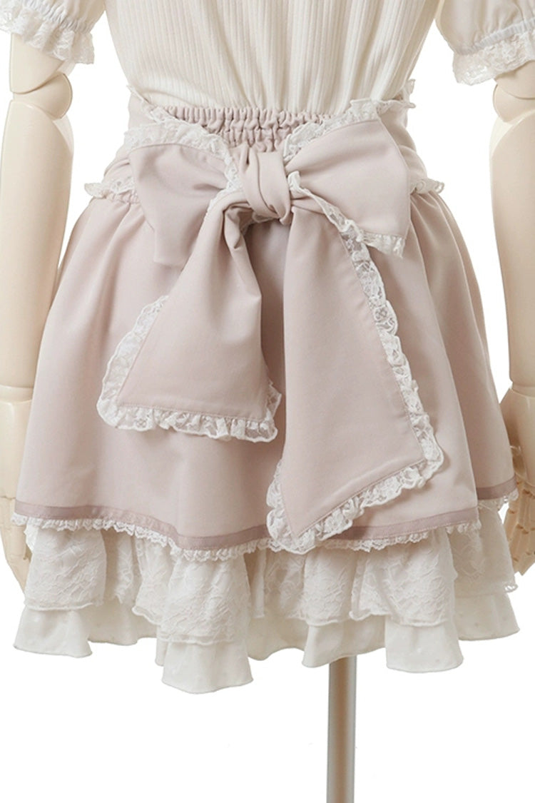 Lolita Skirt - Japanese High Waisted, Pink, High Waist, Layered, Sweet Style - additional product view 3