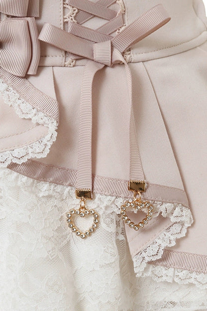Lolita Skirt - Japanese High Waisted, Pink, High Waist, Layered, Sweet Style - additional product view 6