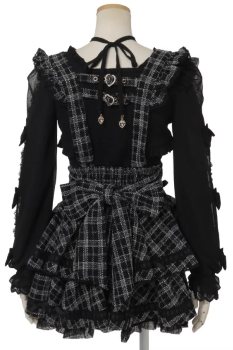 Lolita Skirt - Jirai Kei Multi-layered Printed, 3 Colors, Sweet Style, Lace Trim, Ruffled - additional product view 3