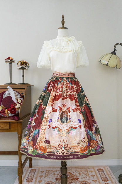 Lolita Skirt - Kaleidoscope Of Dreams, Red, Printed, Sweet Style - additional product view 3