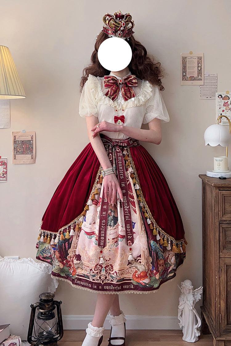 Lolita Skirt - Kaleidoscope Of Dreams, Red, Printed, Sweet Style - additional product view 9