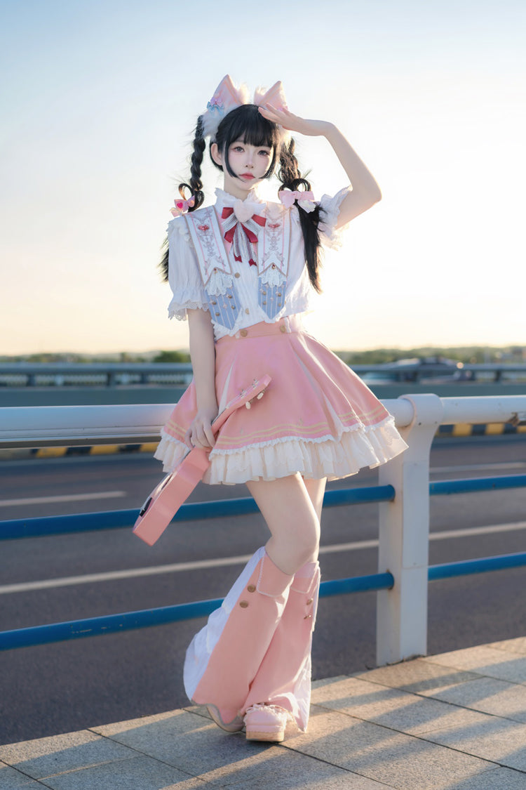Lolita Skirt - Messenger Of Heaven, Pink, Sweet Style, Ruffled - additional product view 5