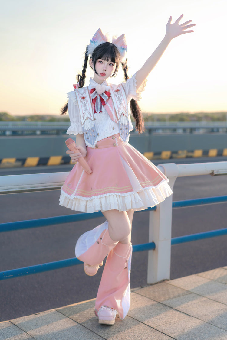 Lolita Skirt - Messenger Of Heaven, Pink, Sweet Style, Ruffled - additional product view 6