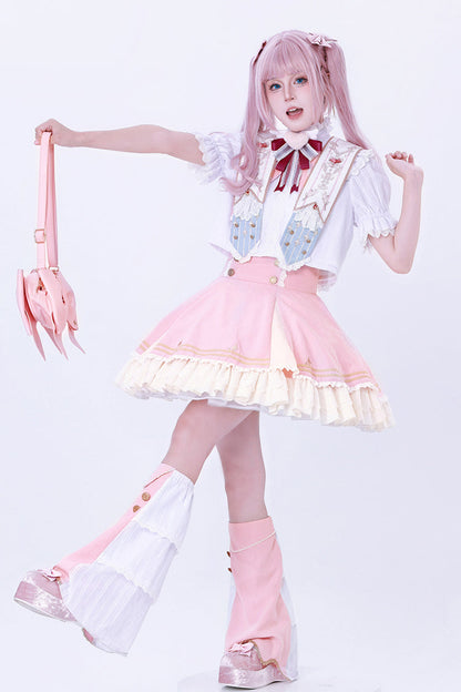 Lolita Skirt - Messenger Of Heaven, Pink, Sweet Style, Ruffled - additional product view 10