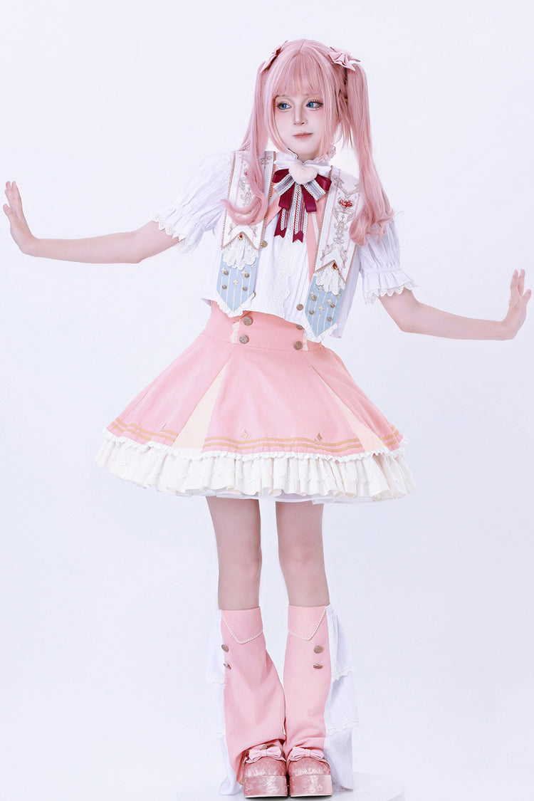 Lolita Skirt - Messenger Of Heaven, Pink, Sweet Style, Ruffled - additional product view 11