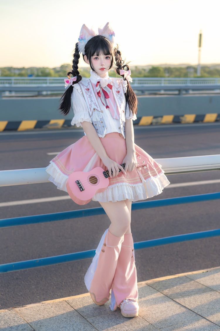 Lolita Skirt - Messenger Of Heaven, Pink, Sweet Style, Ruffled - additional product view 13