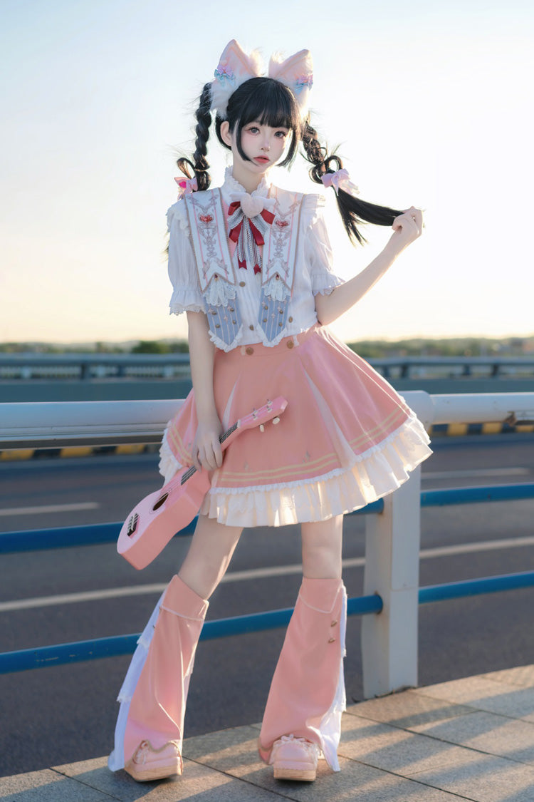 Lolita Skirt - Messenger Of Heaven, Pink, Sweet Style, Ruffled - additional product view 14