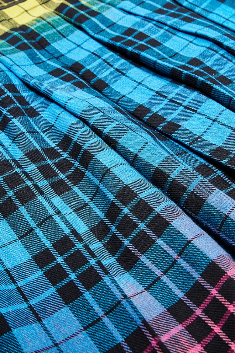 Lolita Skirt - Multi-color Plaid Print Pockets, Multi-Color, Plaid, Zipper Detail - additional product view 7