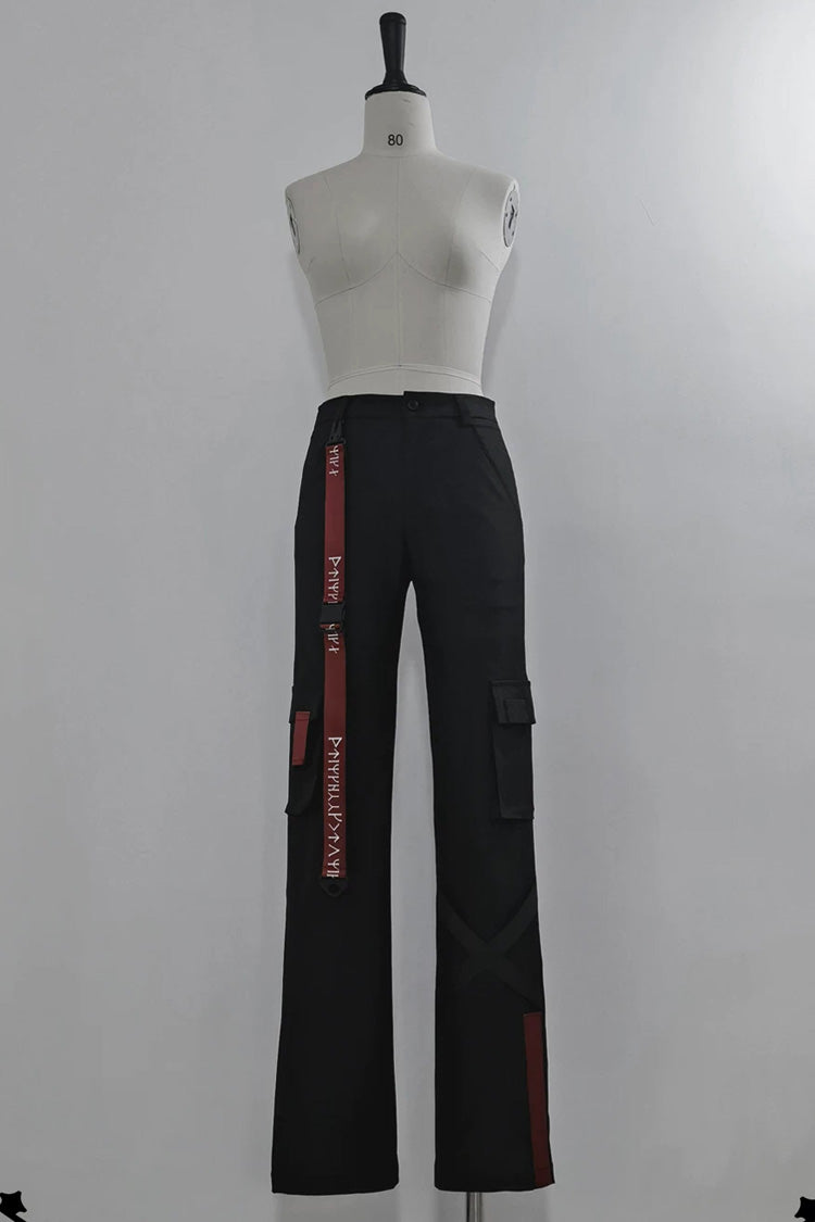 Lolita Skirt - Nameless Blade, Black, Stand Collar, Long Sleeves, Gothic Style - S Pants(Only) / M Pants(Only) / L Pants(Only) option