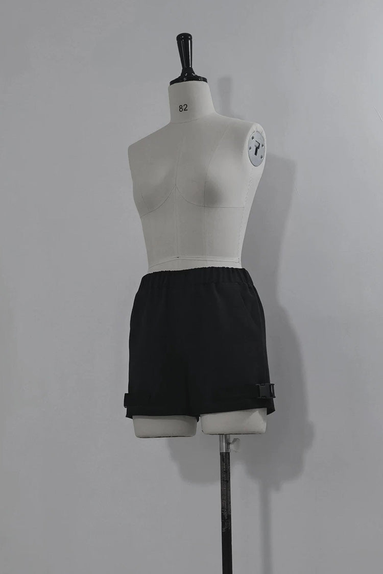 Lolita Skirt - Nameless Blade, Black, Stand Collar, Long Sleeves, Gothic Style - S Shorts-Leggings(Only) / M Shorts-Leggings(Only) / L Shorts-Leggings(Only) option