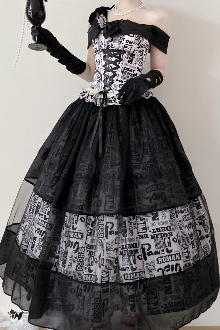 Lolita Skirt - Pin-up Girl, Black, Bow Detail, Lace Trim, Ruffled - additional product view 10